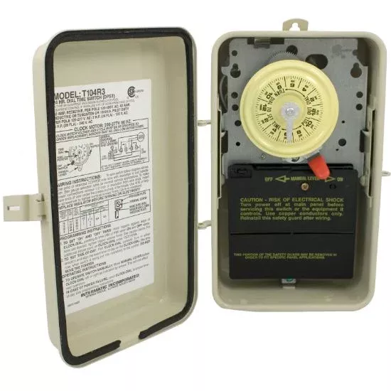 T104R3 Time Clock Intermatic T104R3 24 hr 230vDPST w/ Case